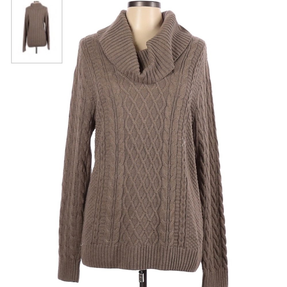 Jeanne Pierre XL biege knitted design sweater